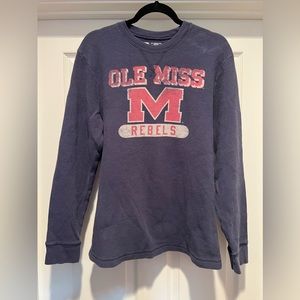 Ole Miss Women’s Thermal Sweatshirt, Size XL